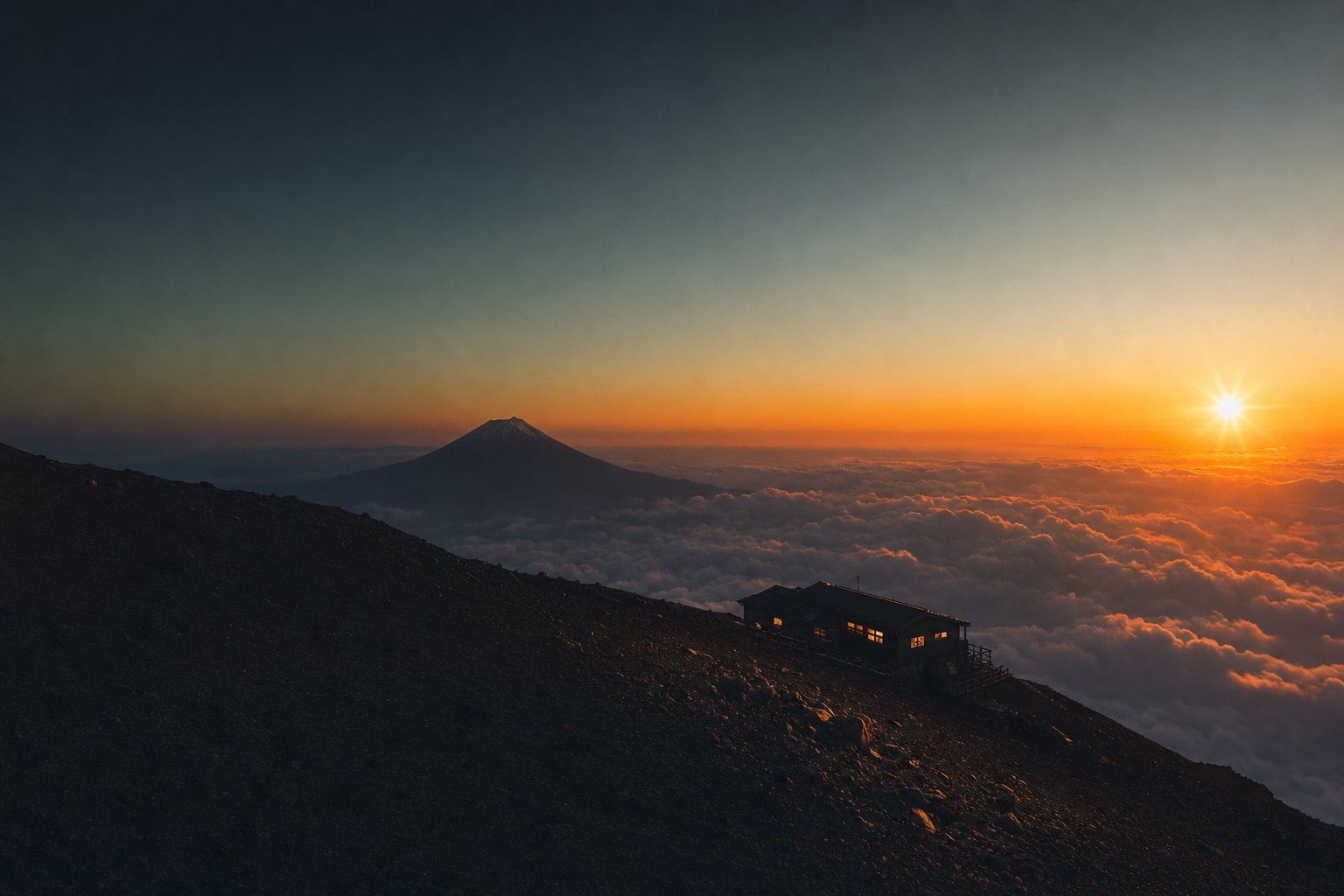 Mt. Fuji at sunrise